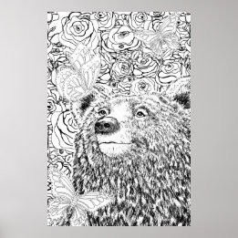 Modig Björn Poster