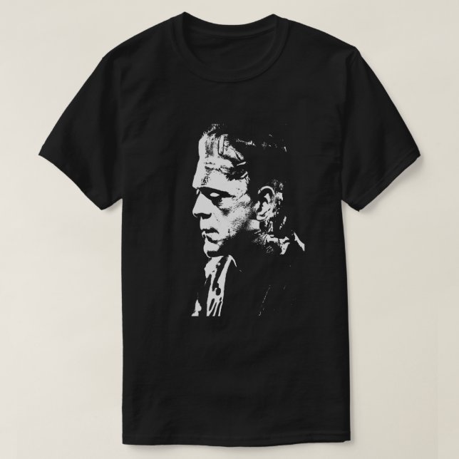 Modig Bra Frankenstein Horror Retro T Shirt (Design framsida)