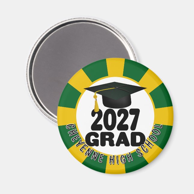 Modig examenklass 2027 magnet (Front/Back)