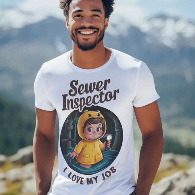 Modig havsinspektör Barn i Vibrant Rainrock T Shirt (Skapare uppladdad)