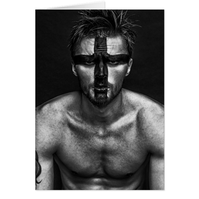 Modig hjärtaman hälsningskort (Framsidan)