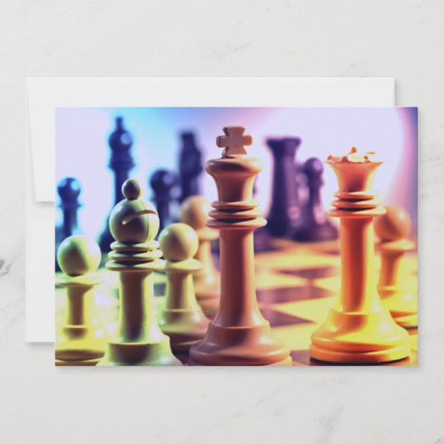 Modig inbjudan för schack (Framsida)