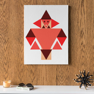 Modig kapten canvastryck