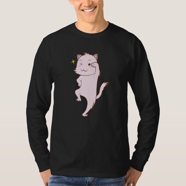 Modig katt t shirt (Framsida)