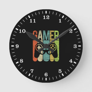 Modig kontrollant för Gamer Rund Klocka