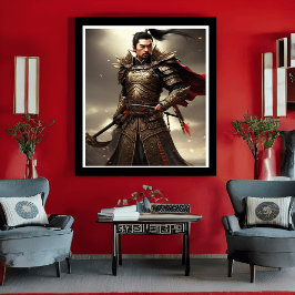 Modig krigare, en tapper krigare poster