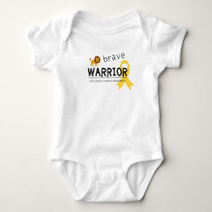 modig krigscancer lejon baby-kroppsdräkt t shirt
