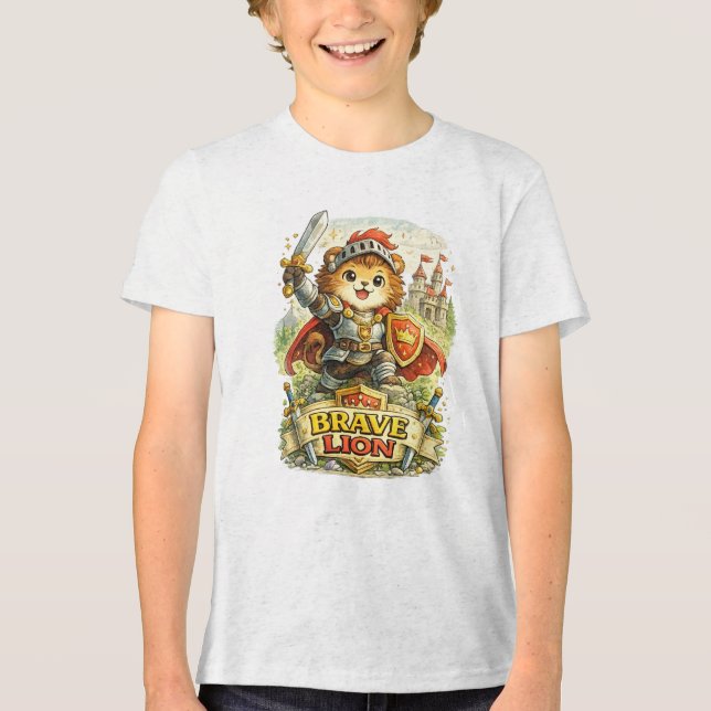 Modig Lejon T Shirt (Framsida)