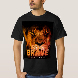 Modig Lejon T-Shirt-design, född T Shirt