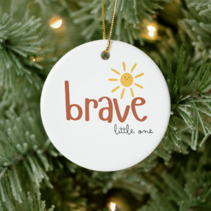 modig, liten ornament. Julens Helgdag söt Julgransprydnad Keramik