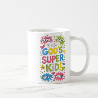 Modig Loved God's Toppen Kid Christian Faith Affir Kaffemugg