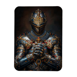 Modig Medieval Knight Magnet