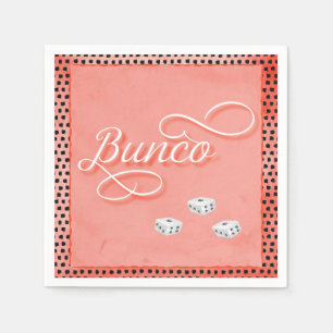 Modig natt för Bunco tärning Pappersservett