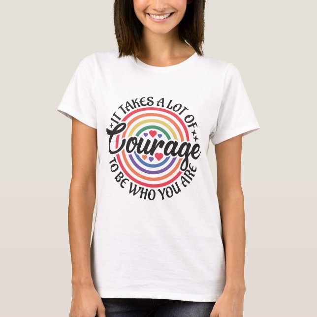 Modig nog att vara mig t shirt (Framsida)
