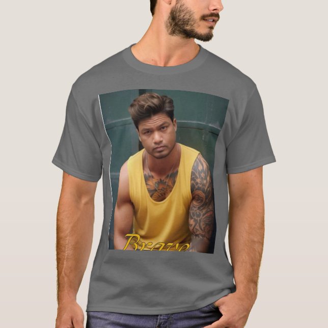 Modig och djärv: Bygga in kurage T Shirt (Framsida)
