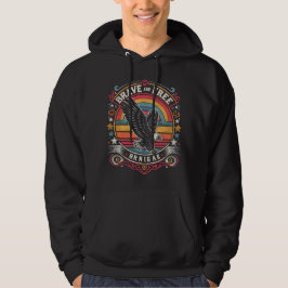 Modig och kostnadsfri hoodie