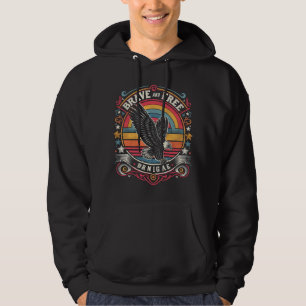 Modig och kostnadsfri hoodie