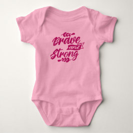 Modig och Stark Bebis Onesie – Inspirerande T Shirt