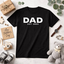 Modig Pappa Etablerad Ny Pappa T-Shirt