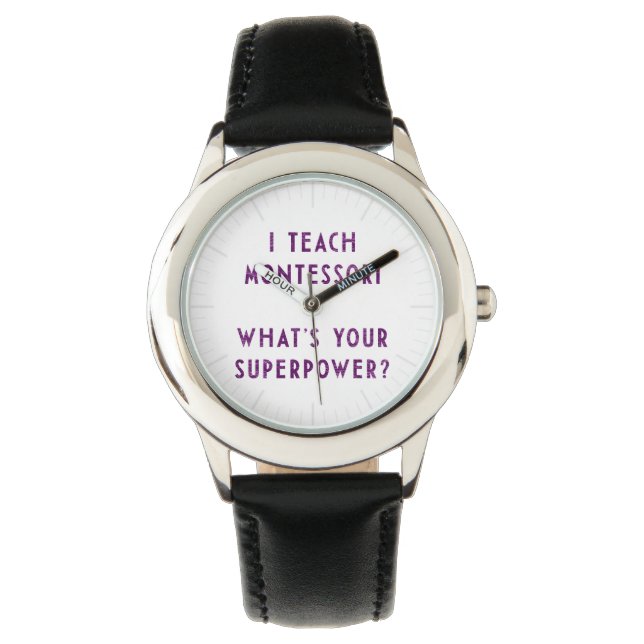 Modig professionell Montessoriutbildare Armbandsur (Framsida)