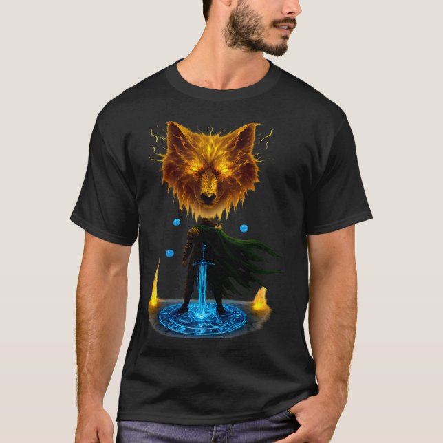 Modig riddare stridsberedd t shirt (Framsida)