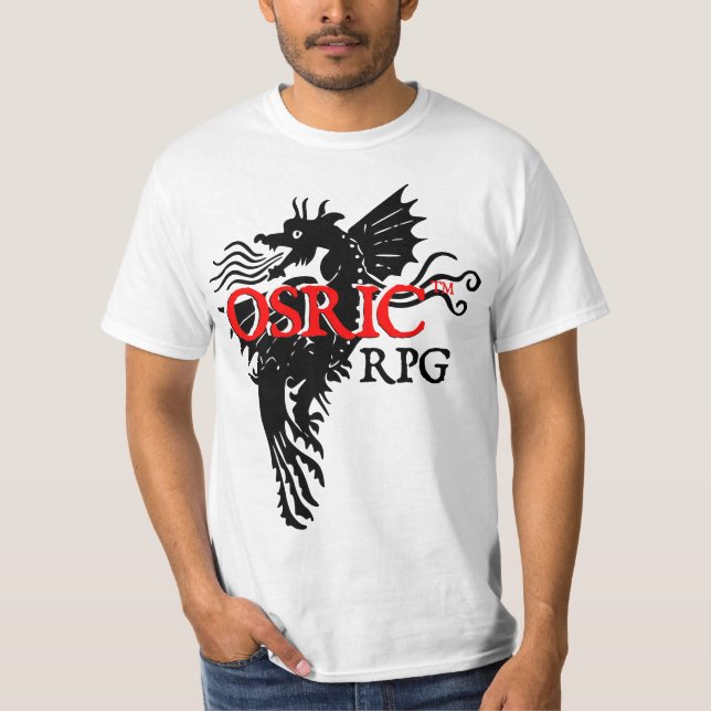 Modig skjorta för OSRIC-RPG! T Shirt (Framsida)