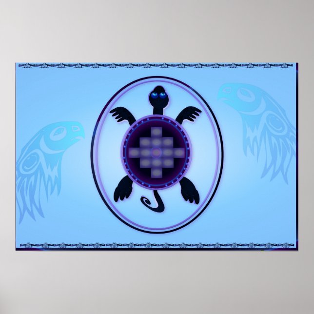 Modig sköldpaddssymbol poster (Framsidan)