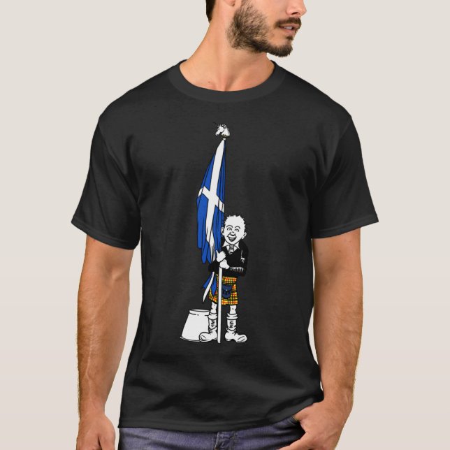 Modig Skottland flicka T Shirt (Framsida)