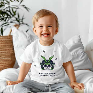 Modig som en samuraj stark som en panda t shirt