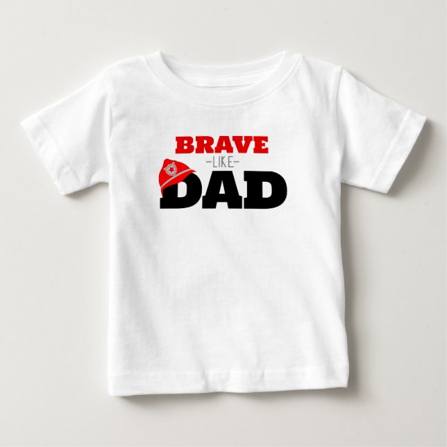 Modig som Pappa Firefighter T-shirt (Framsida)