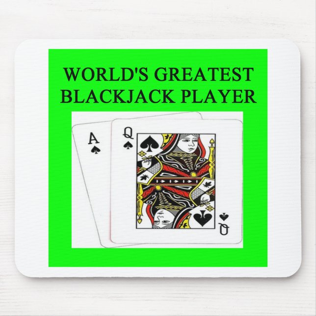 Modig spelare för BLACKJACK 21 Musmatta (Framsidan)