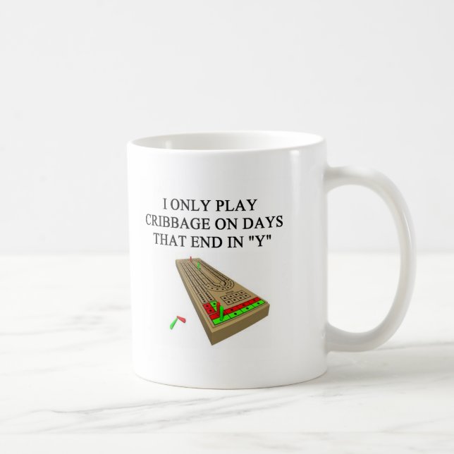 modig spelare för cribbage kaffemugg (Höger)