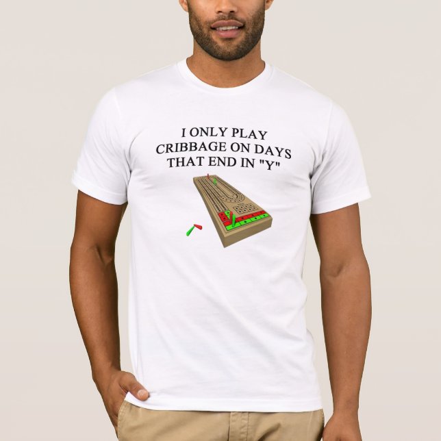 modig spelare för cribbage t-shirt (Framsida)