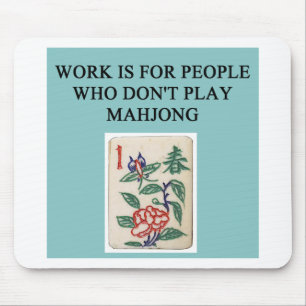 modig spelare för mahjong musmatta