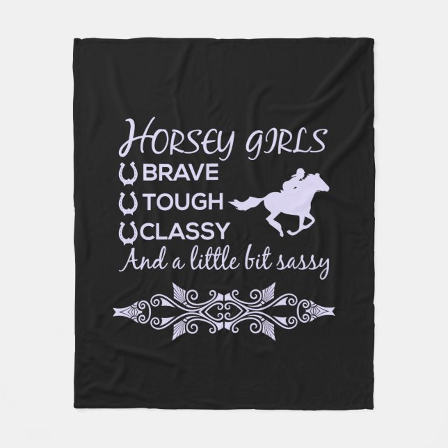 Modig Tuff Classy Horse Fleecefilt (Framsidan)