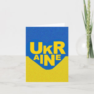 Modig ukrainsk krigsminneskort kort