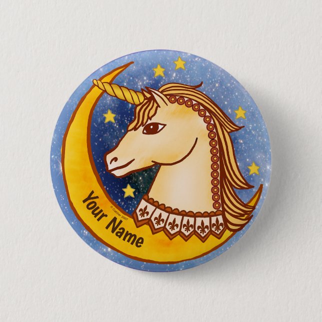 Modig Unicorn-stift Knapp (Framsida)