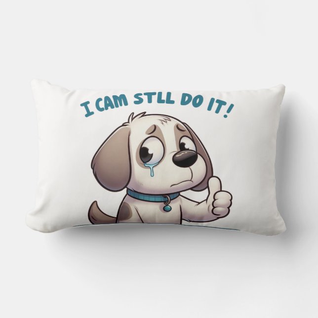 Modig Valp Lumbarkudde (Framsida)