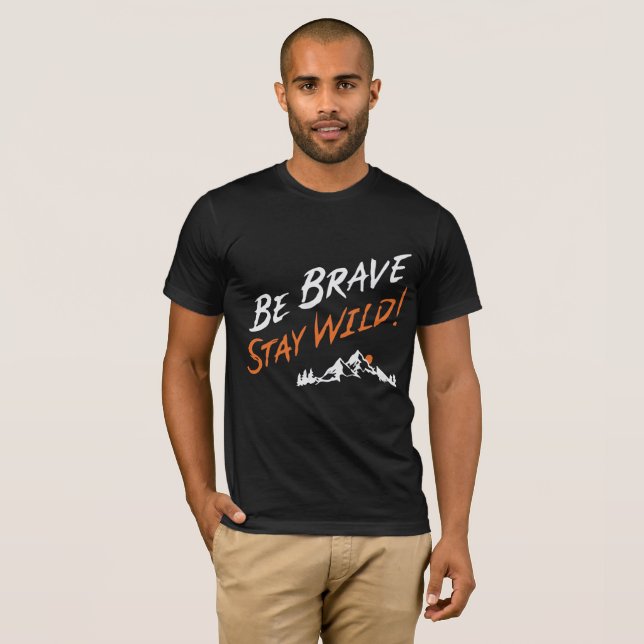 modig vildmark t-shirt (Hel framsida)