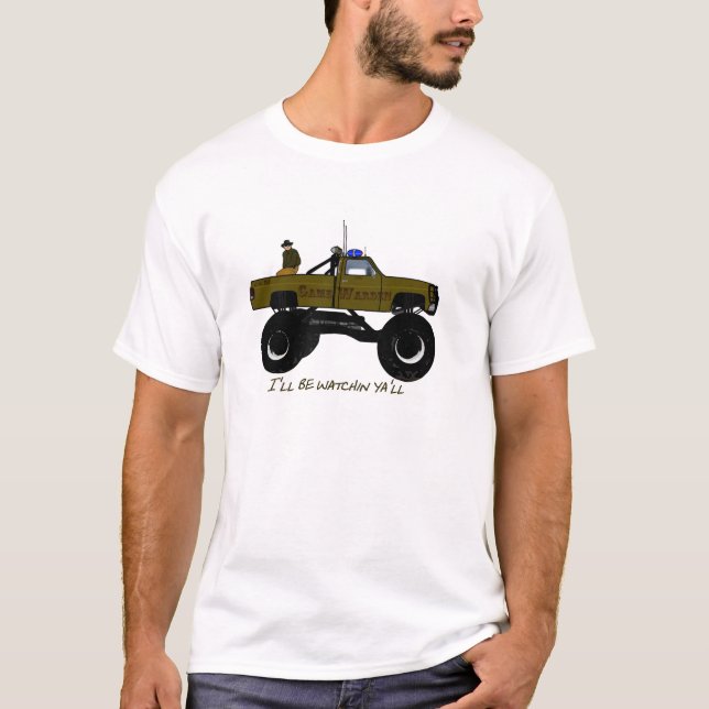 modig Warden för hf Tee Shirt (Framsida)