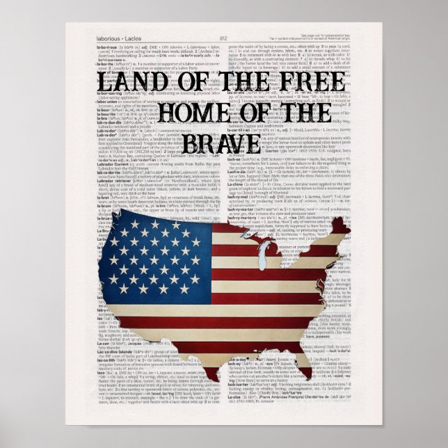 Modiga frilandsområdet i Amerika Poster (Framsidan)