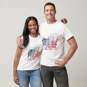 Modiga hjärtans tribut vita t shirt