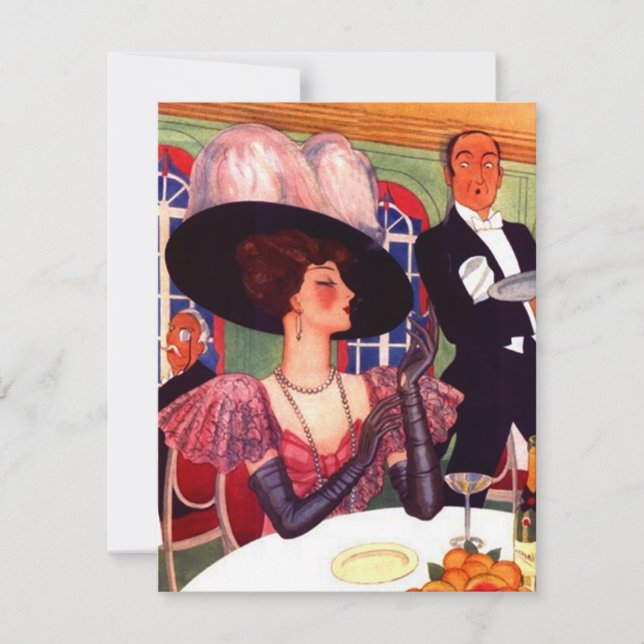 Modiga inbjudningar till Dam-kvällspartiet (Framsida)