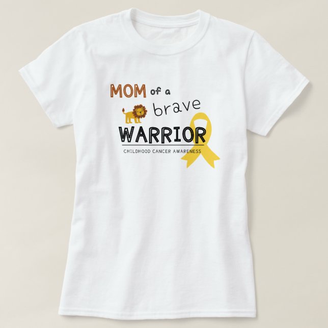 modiga krigsherrar lejona kvinnor i mamma T-Shirt (Design framsida)