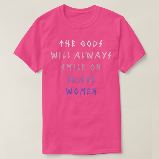 Modiga kvinnor t shirt (Design framsida)