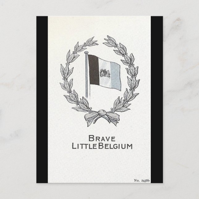 Modiga lilla Belgien Vykort (Framsida)