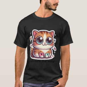 Modiga, mjuka kattklistermärken t shirt