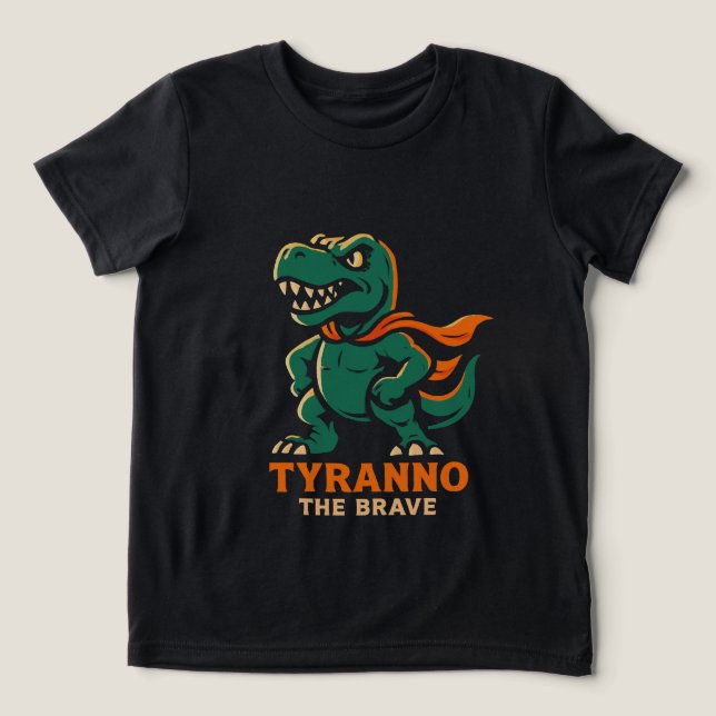 Modiga Tyranno - Hero Dinosaur T Shirt (Design Framsida)