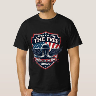 modiga Vintagens militära T Shirt