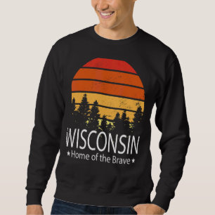 Modiga Wisconsin Kärlek Lång Ärmad Tröja